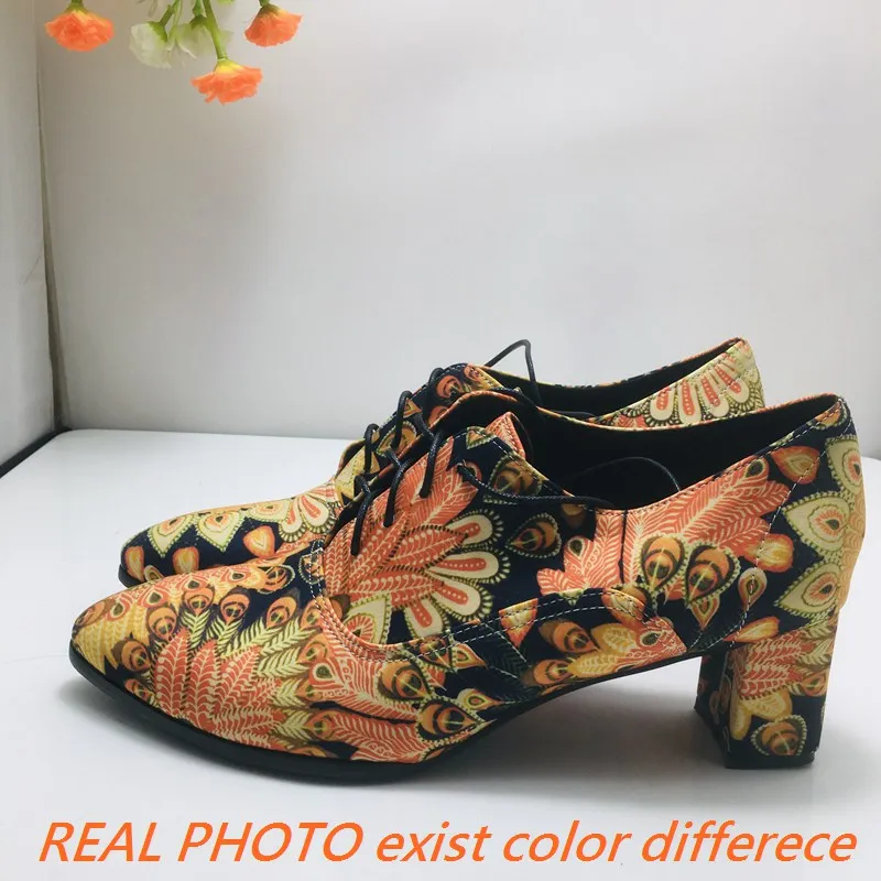 SIMLOVEYO/женские туфли-лодочки с острым носком на блочном каблуке 6 см со шнуровкой 47