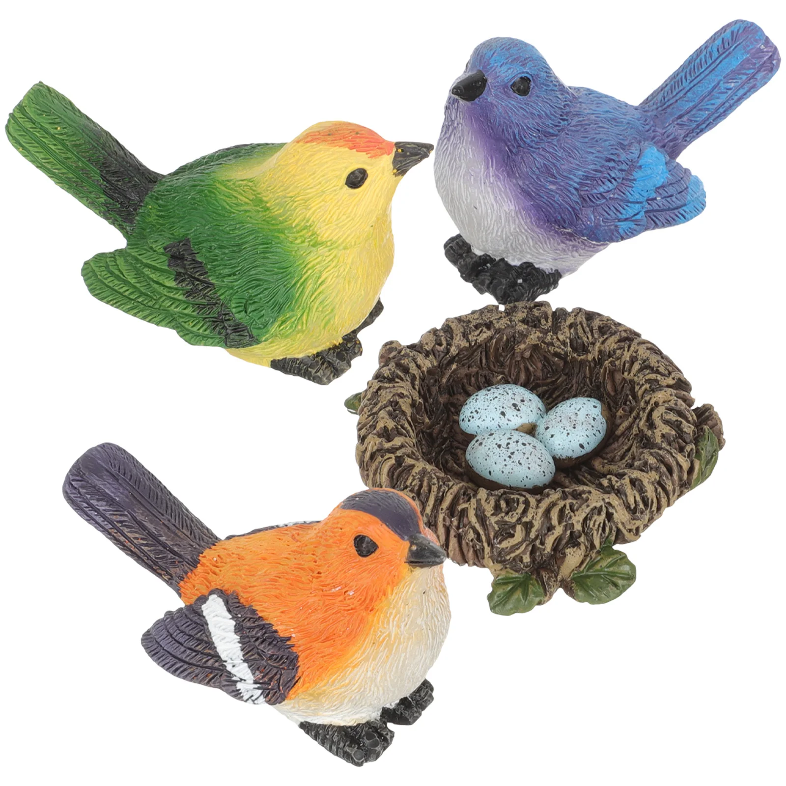 

Resin Crafts Bird Decorations Nativity Ornaments Artificial Birds Nativity Decor Bird Ornament Decor Props Bird Statue