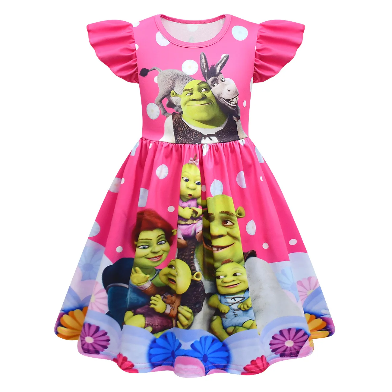 Новые летние платья принцессы для девочек детские с длинным рукавом костюмы