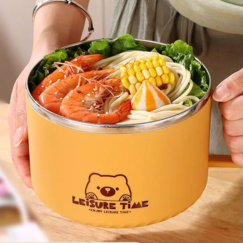 Ланч-бокс из нержавеющей стали 316 контейнеры для еды милый детский ланч-бокс