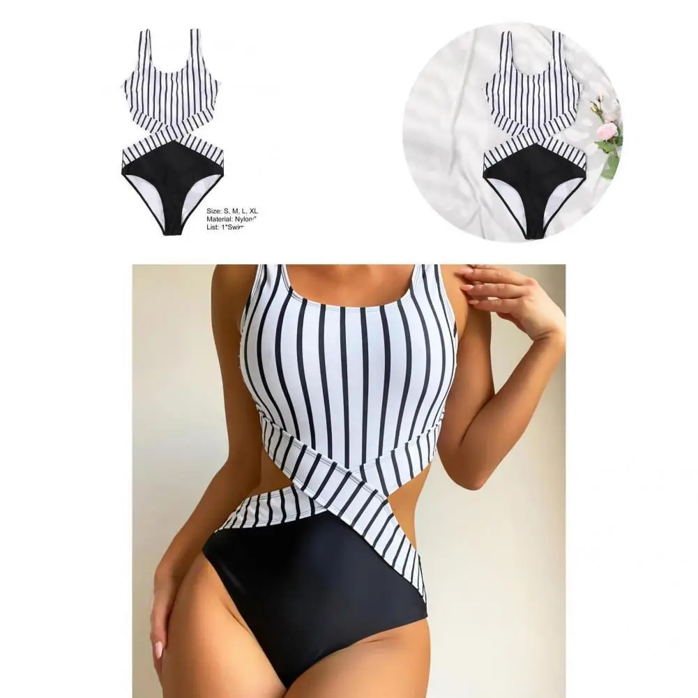 Стильный Купальник без косточек цельный женский купальник облегающее ажурное