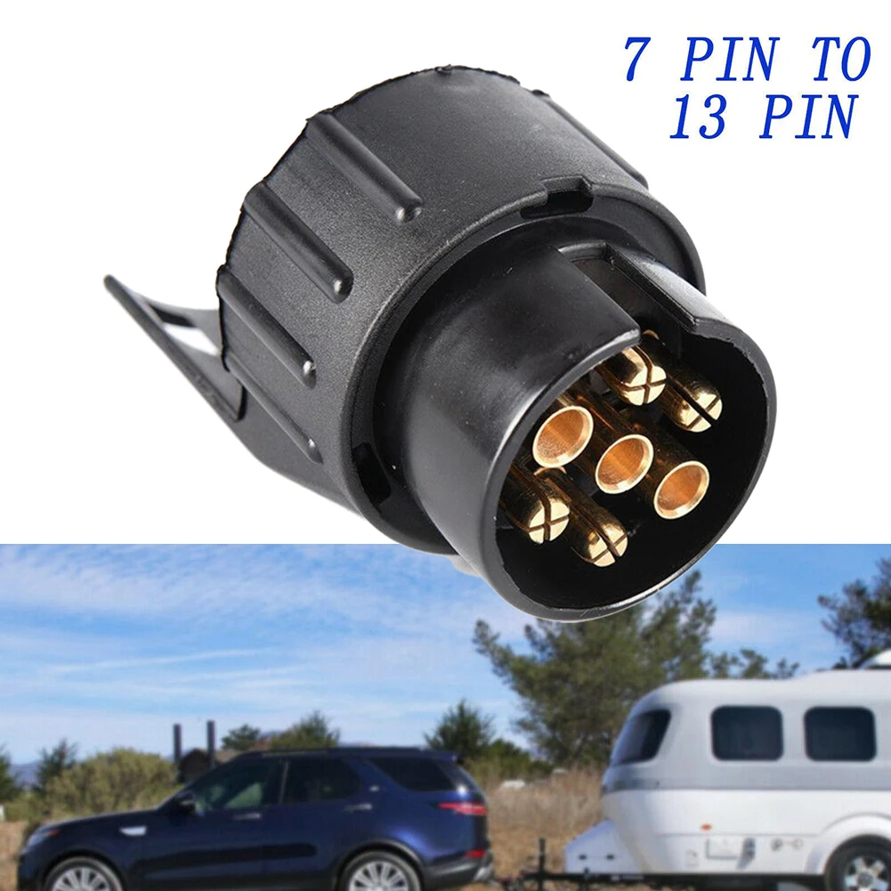 

7 To 13 Pin Trailer Caravan Towbar Towing Electric Socket Adapter Plug Converter For Trailer, Caravan Wiring To Brake Light, Sid