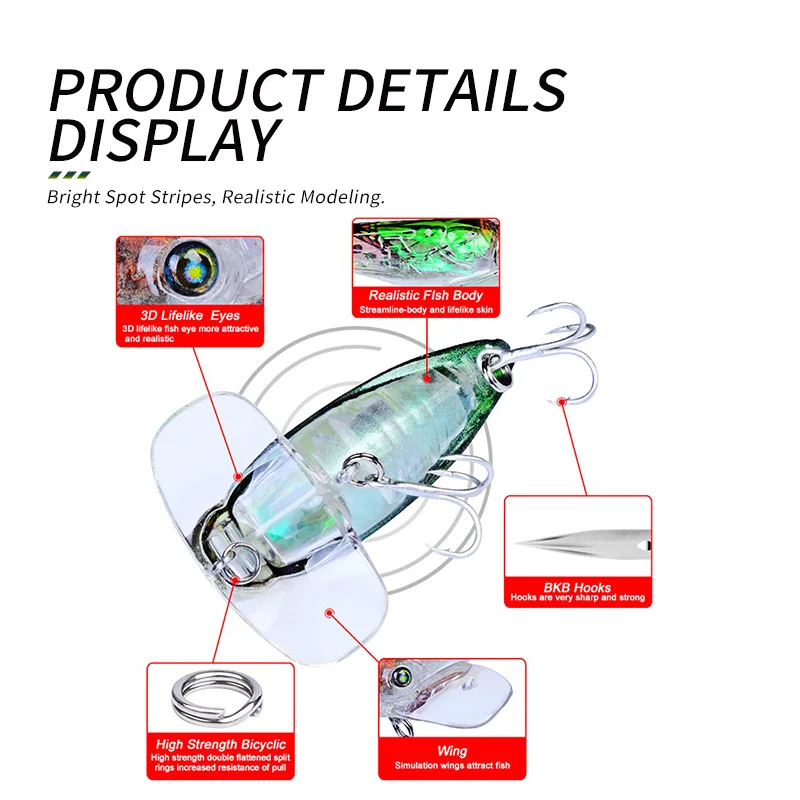 ARDEA Цикада жесткая приманка 55 мм г 1 шт. насекомые бионические рыболовные приманки