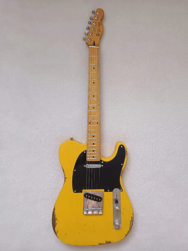 

Slight relic electric Guitar OEM, maple neck and fingerboard, classic guitar
