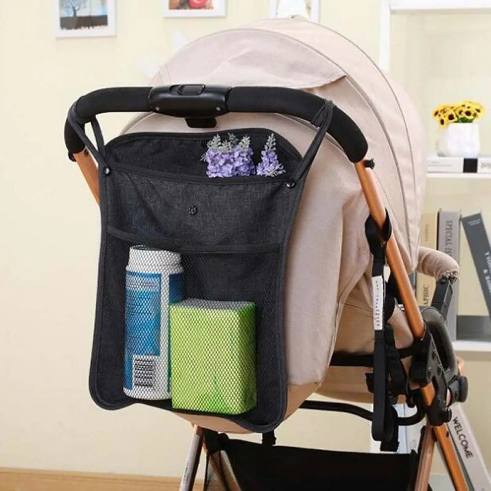 

Multifunctional Pram Pushchair Stroller Hanging Bag Cup Holder Organizer Bottle Water Cup Bag Hanging Net Big Bags