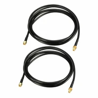 2pcs rg58 sma connector male to female antenna extension coaxial cable copper feeder wire for wifi network card router 50 ohm