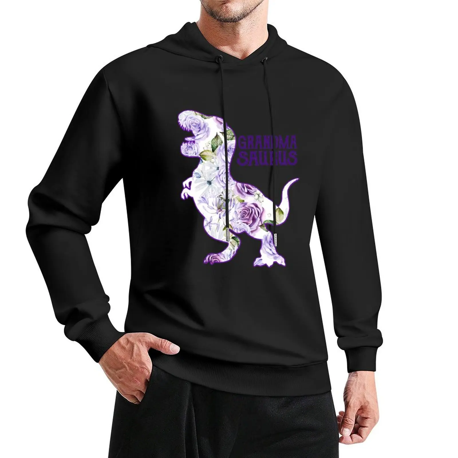 Пуловер с капюшоном Grandmasaurus осенняя одежда модная мужская новые толстовки и