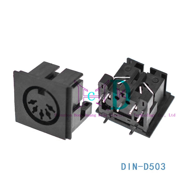 2 шт. аудиоадаптер DIN MIDI-кабель 5-контактный штекер с пластиковой ручкой гнездовой