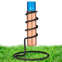rain gauge for yard reliable rain measure gauges with stake copper water monitor gauge for yards garden lawn patio pathway
