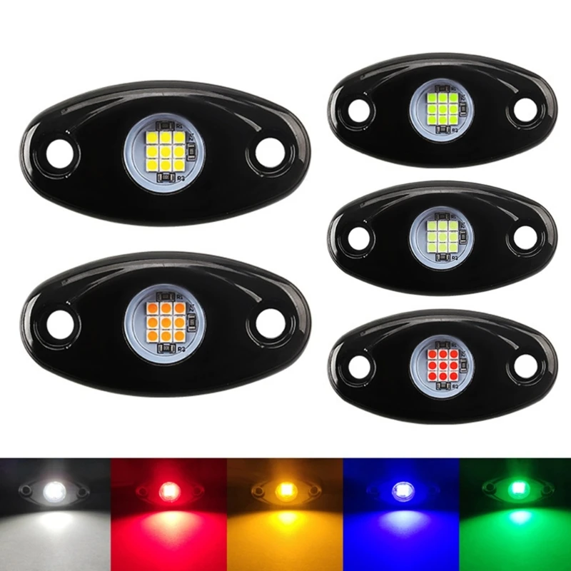 Универсальные светодиодные фонари Rock Lights 9 светодиодов подсветка автоаксессуары