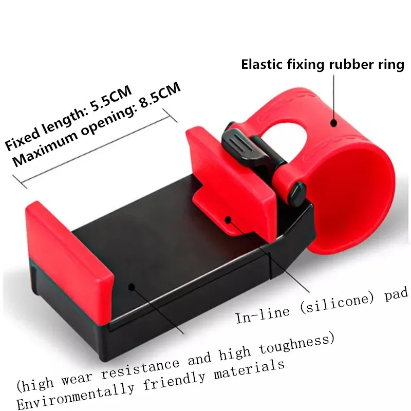 universal car steering wheel clip mount holder for iphone 8 7 7plus 6 6s samsung xiaomi huawei mobile phone gps free global shipping