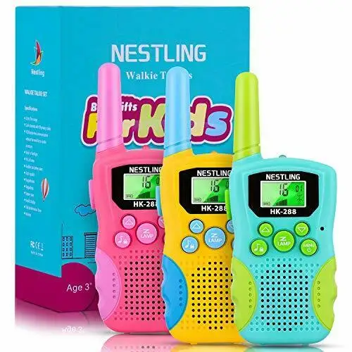 

Детская рация Nestling, 3 шт. в упаковке, 8 каналов, 2-полосная радиостанция Walky Talky Toys