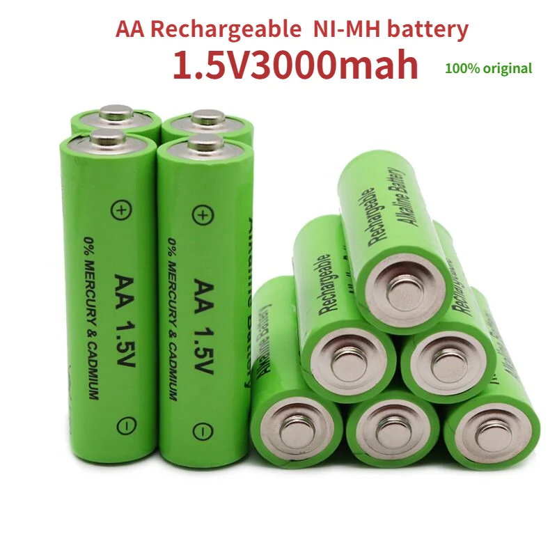 

NEW AA battery 3000 mAh Rechargeable battery NI-MH 1.5 V AA battery for Clocks, mice, computers, toys etc.