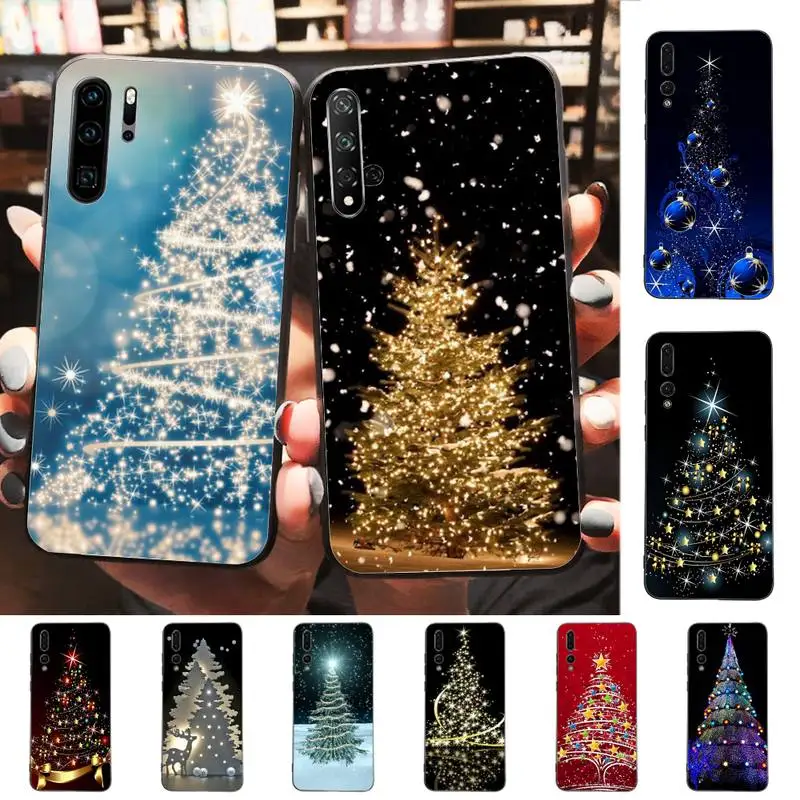

Merry Christmas Tree Phone Case for Huawei P30 40 20 10 8 9 lite pro plus Psmart2019