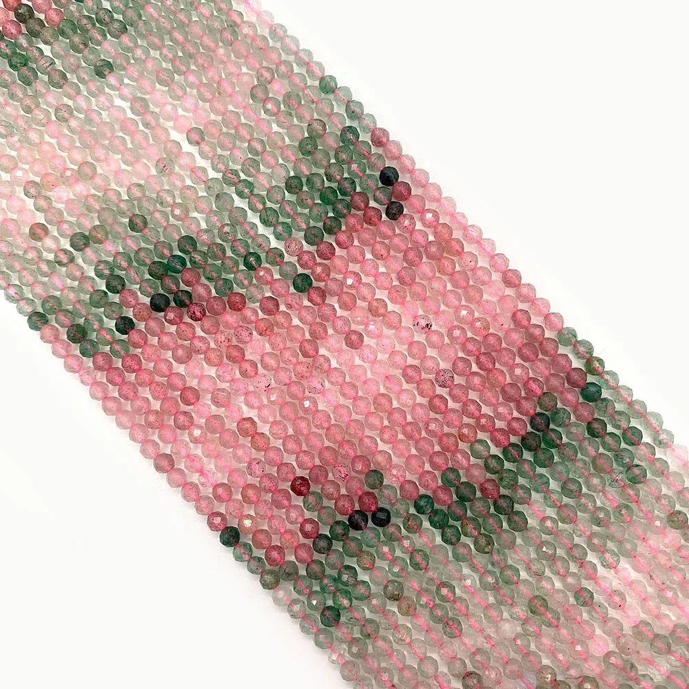 

Модные маленькие граненые хрустальные бусины, 1 нить, нитка 2 мм/3 мм/5 мм, круглые формы «сделай сам» для изготовления ожерелий, браслетов, серег