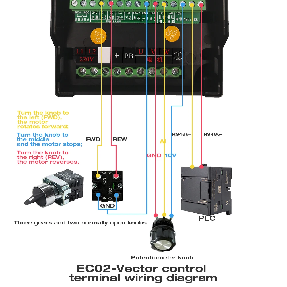 Инвертор частоты VFD для двигателя с большой нагрузкой 220 кВт/кВт в частотный
