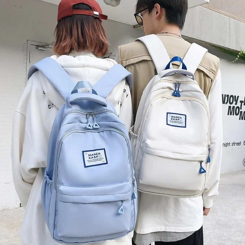 

Nilon Tahan Air Ransel Wanita Mode Ransel Laptop Tas Sekolah Siswa Kapasitas Besar Ransel Travel Desain Trendi