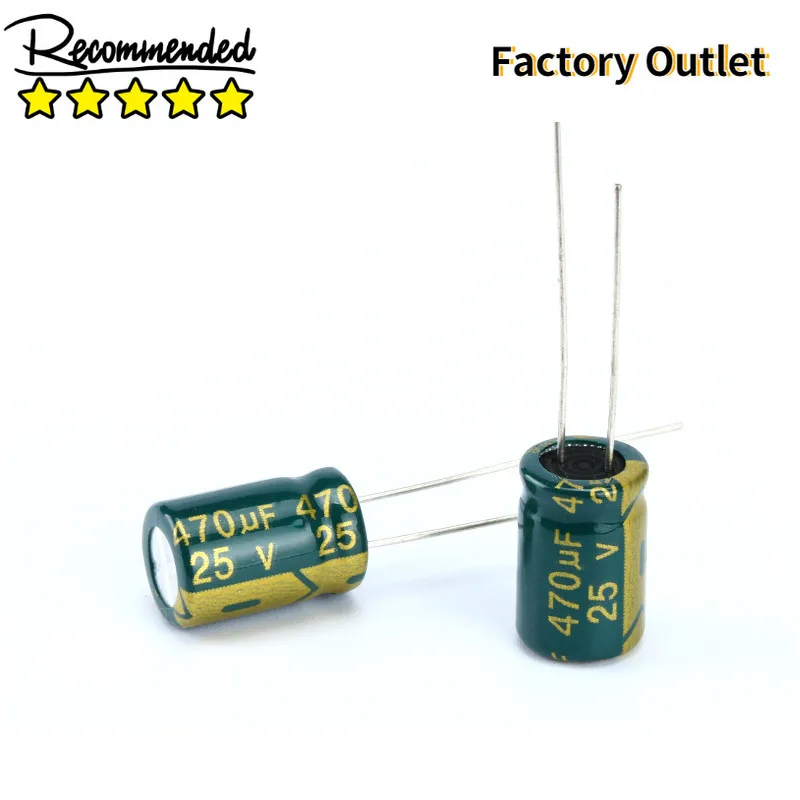 

40 pcs Electrolytic Capacitors High Frequency 25V 470UF 8X14MM Aluminum Electrolytic Capacitor