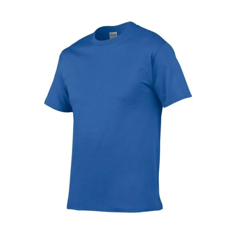 

GILDAN Solid color T Shirt Mens Black And White 100% cotton T-shirts Summer Skateboard Tee Boy Skate Tshirt Tops European size