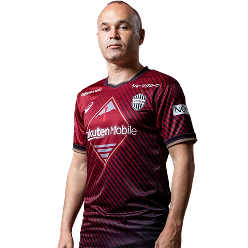 

Spain Andres Iniesta J1 League Series Men's Short Sleeve Round Neck T-shirt Hat Fashion Plus Size T-shirt High Quality Clothing