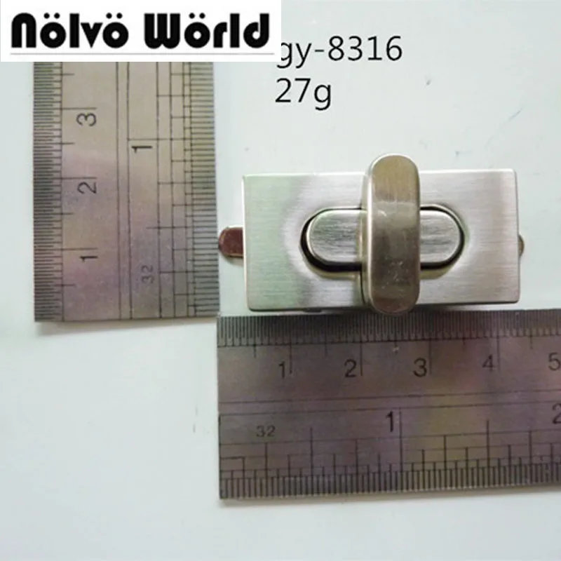 

20pcs Rectangular vintage twist lock clasp closure catch turnlock clasp fasteners metal bag turn-lock