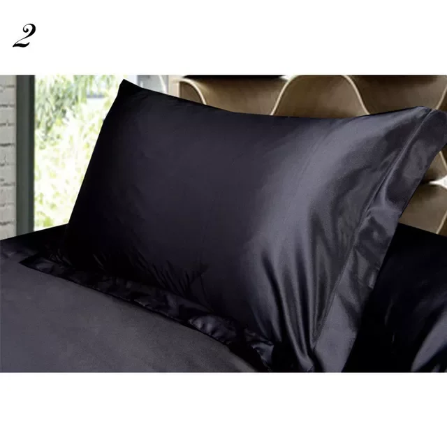 

solid colour satin pillowcase silk imitation 48*74cm