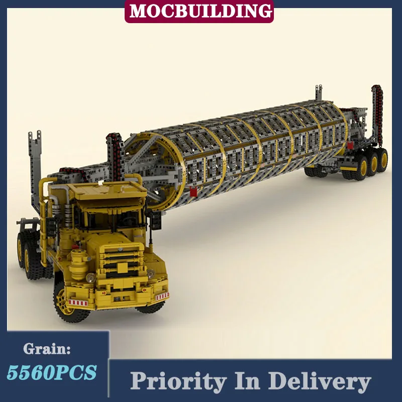 

Technology Truck P12 Electric Tractor Model Building Block Assembly MOC Transport Vehicle Collection Series Toys