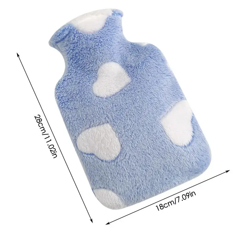 Мешок для горячей воды грелка бутылок с водой ног 1 л плюшевая грелки бутылка