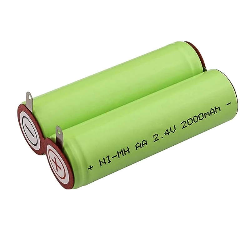 Battery Pack Aa 2.4v 2000mah For Norelco Remington Shaver Models Aa Nimh