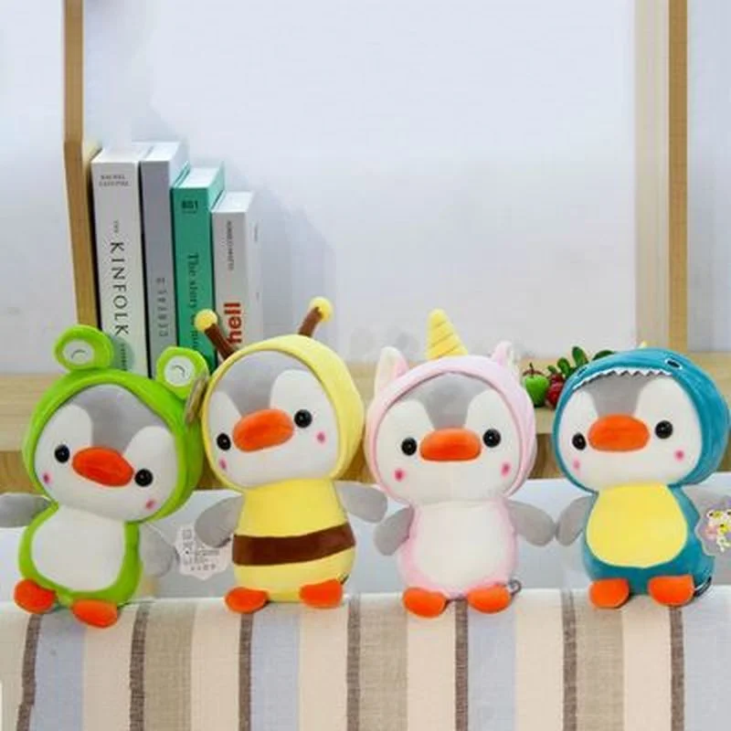 

Cute Penguin Big Size Plush Toys Stuffed Animal Bee Unicorn Frog Dinosaur Kawaii Baby Plush Doll Gift for Babies Room Decor Toys