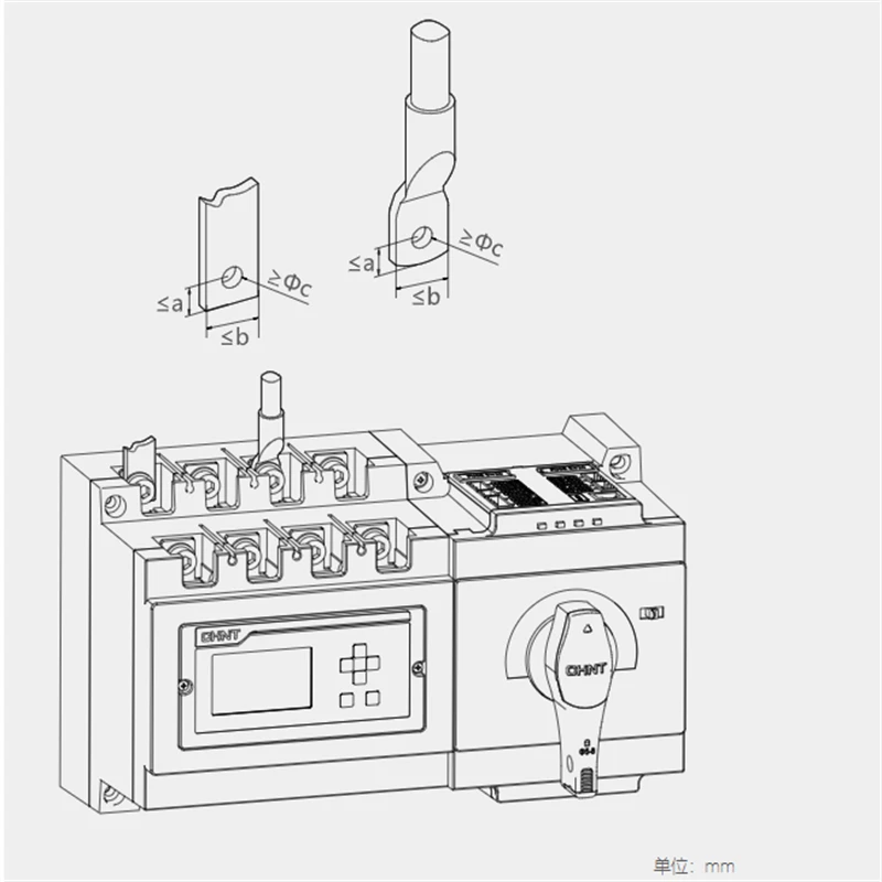 Оригинальный автоматический переключатель передачи с двойным питанием серии Chint