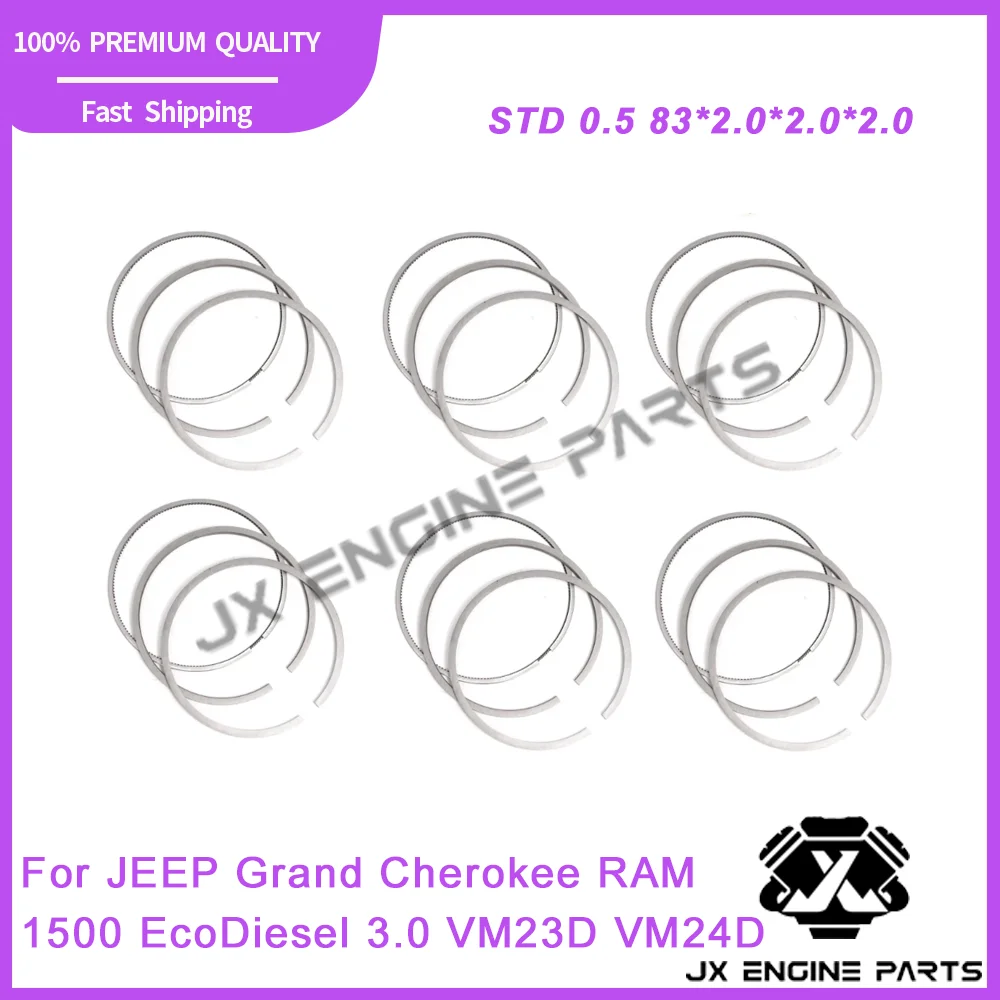 

EXF EXN Engine STD 0,5 Комплект поршневых колец для JEEP Grand Cherokee RAM 1500 WK WK2 3.0 Eco Diesel 3.0L VM63D VM23D VM24D 68147229AA