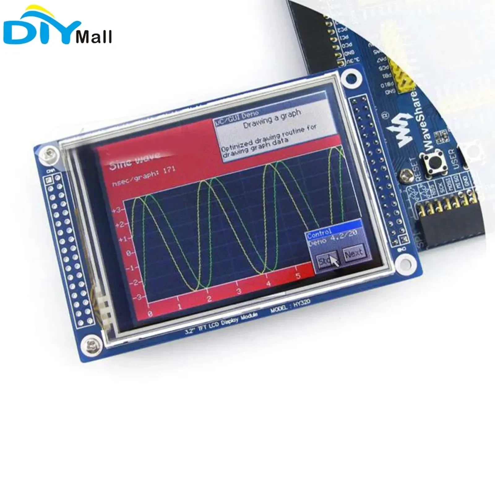 

Сенсорный ЖК-экран Waveshare HY32D 3,2 дюйма TFT 320*240 XPT2046