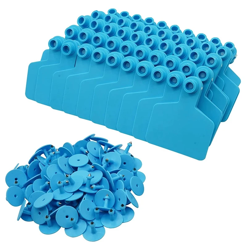 

Blank Ear Tags Livestock Ear Tags Cattle Ear Tags For Goats Sheep Pigs Hogs Cows Cattle Calf Livestock 100Pcs