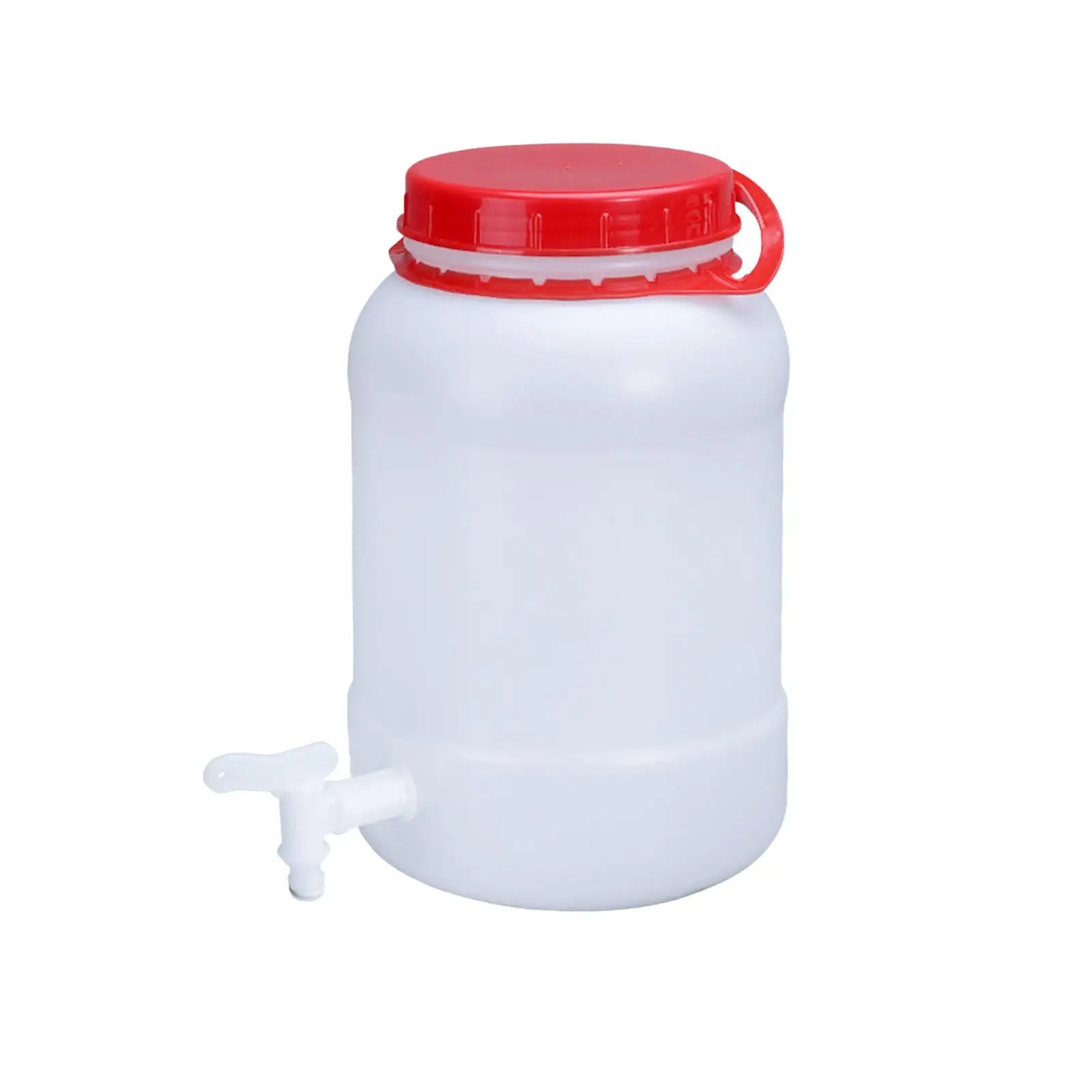 Water Storage Carrier with Faucet with Screw Lid Camping wit