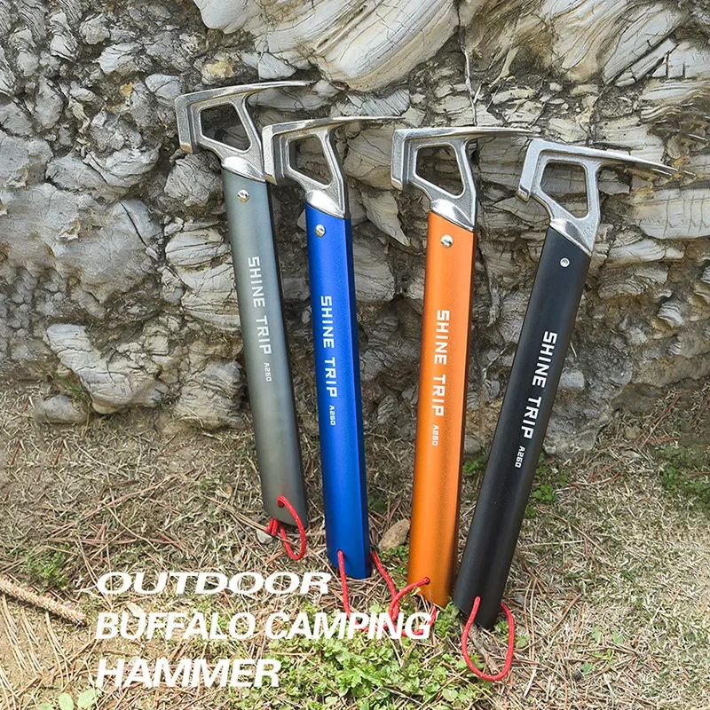 

Hammer Aluminum Tent Curtain Ground Nail Hammer for Outdoor Survival Camping Hunting Hiking Climbing