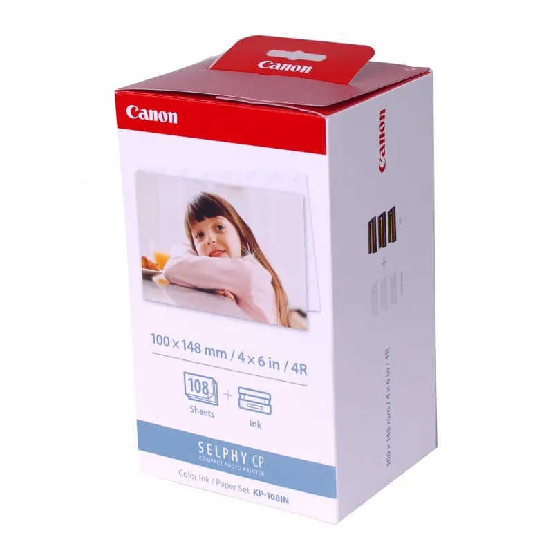 

For CP800 910 CP1200 Compatible KP-108IN-4R For Canon Selphy 108 Sheets Photo Paper Best Selling Competitive Price
