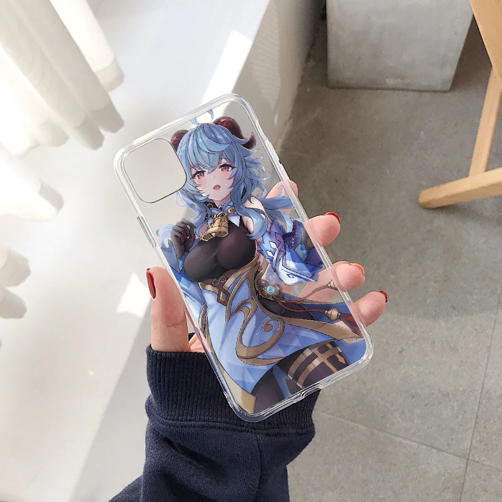 Чехол для телефона Genshin Impact Ganyu Huawei P Mate P10 P20 P30 P40 10 20 Smart Z Pro Lite 2019 прозрачный