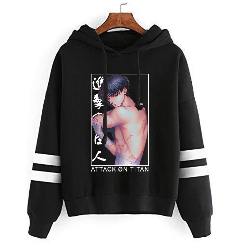 

Японское аниме атака на Титанов Hingeki No Kyojin Ackerman, женские толстовки с принтом, свитшоты, худи, одежда в стиле хип-хоп, уличные Топы