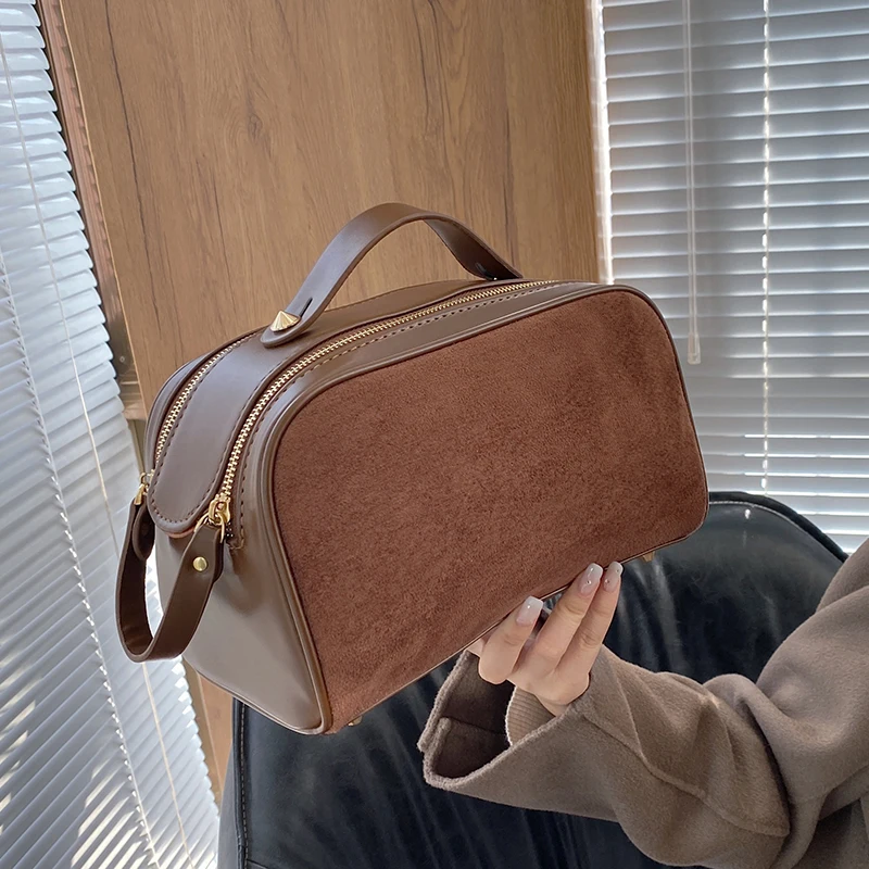 Lady Handbag Vintage Large Capacity Small Square Bag Lady Purse Fashion Shoulder Bag Women PU Leather Crossbody Bag Design