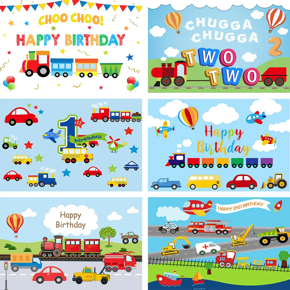 

Фон Avezano для фотосъемки мальчика день рождения автомобиль воздушный шар самолет Декор транспортировка тема фон фотостудия