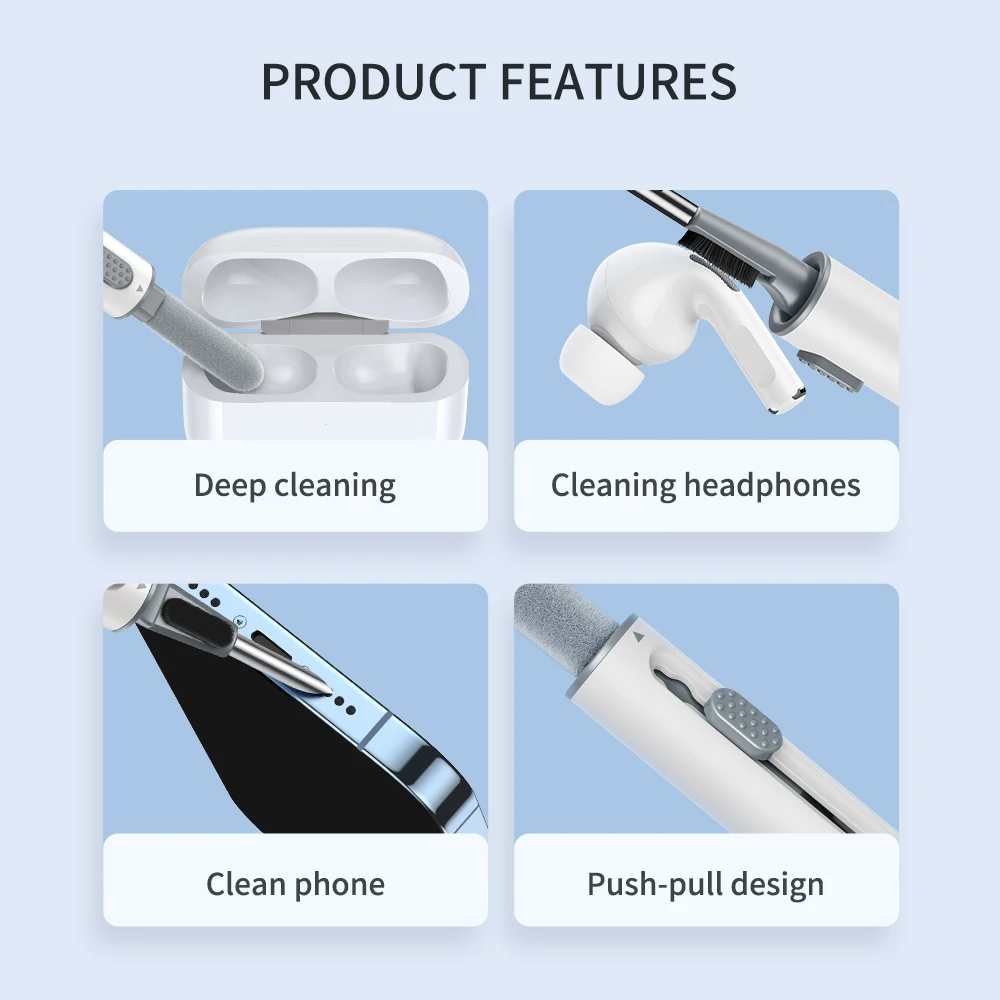 Набор SmartDevil для очистки наушников Airpods Pro чистящая ручка щетка Bluetooth наушники