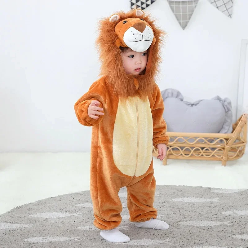 Фото Костюм льва COSBaby для малышей, комбинезон унисекс, для косплея животных, наряд на Хэллоуин, домашняя одежда №2