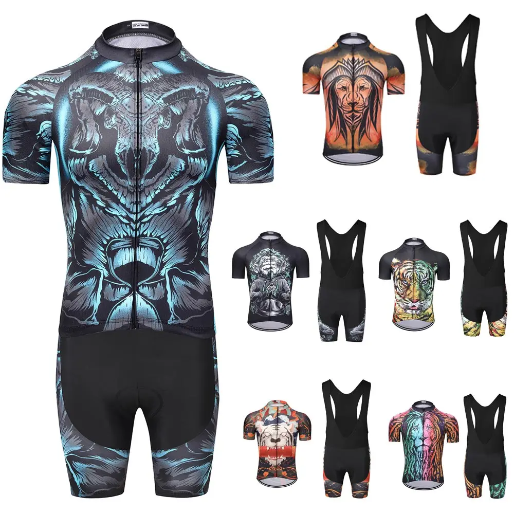 Moxilyn Cycling Jersey Set Sport Breathable Bicycle Jersey Mountain Bike Bibs Shorts Ropa Ciclismo Triathlon Cycling Clothing