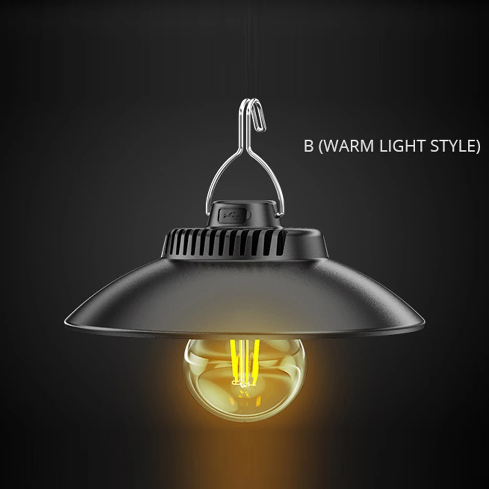 

Водонепроницаемый светильник для палатки, 2 режима, светодиодный лм, USB Type-C