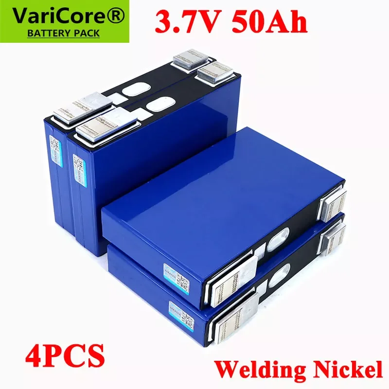

2023New 4pcs VariCore 3.7V 52Ah Ternary lithium battery 52000mAh for 3s 12V 24V 10s 36V Electric bicycle batteries modification