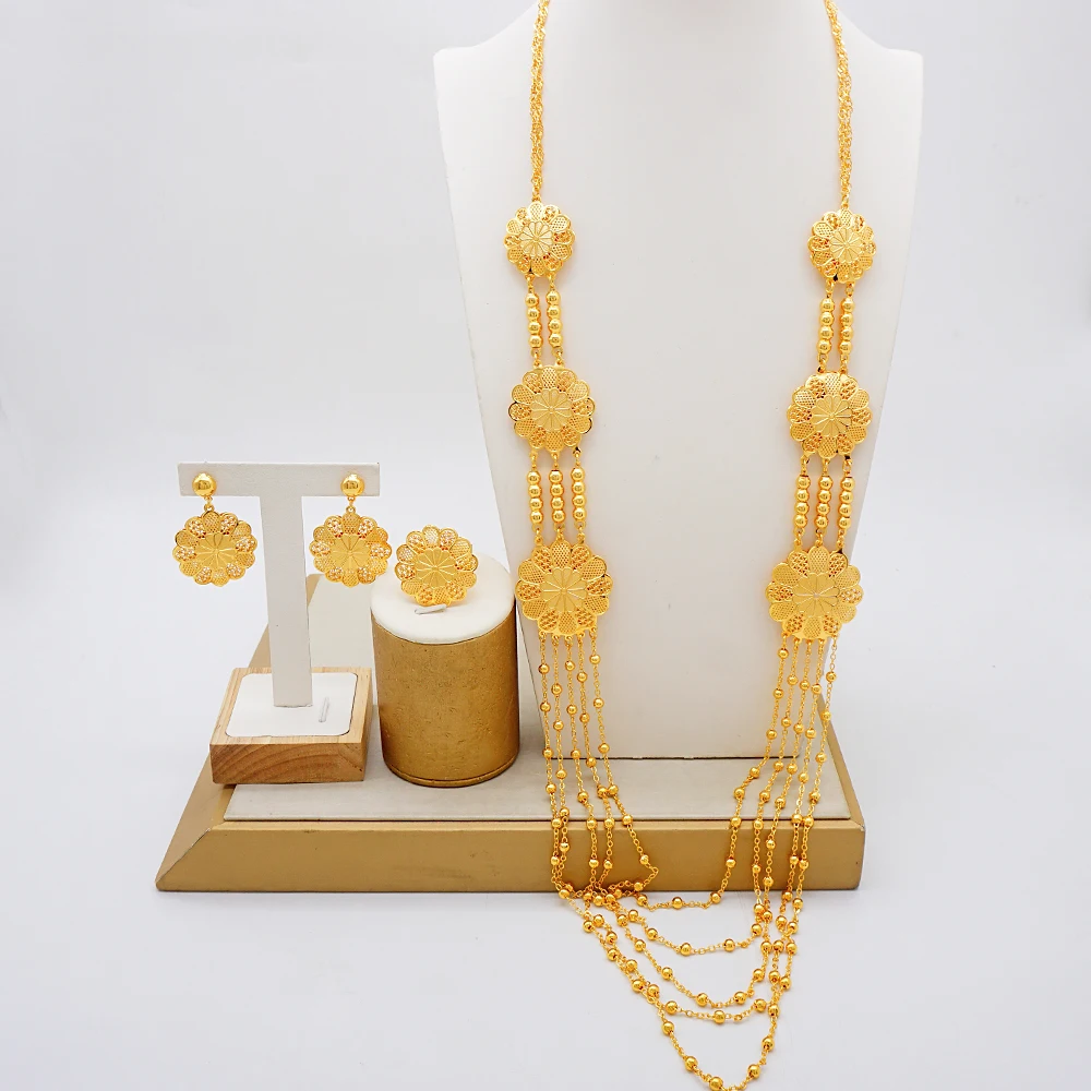 Модная Мода 2 шт. роскошное индийское ожерелье с кисточками в форме капли воды для