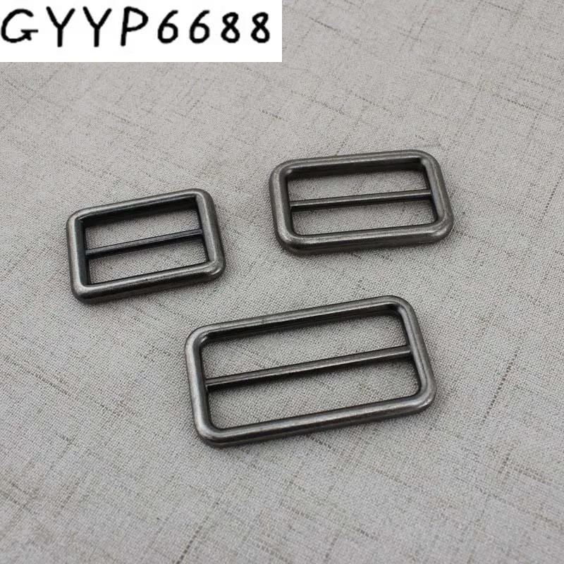 

10-30-100pcs 16mm 19mm 25mm 38mm Alloy Slider Tri-glide Accessory Bags Handbags long shoulder strap adjustment welded buckles