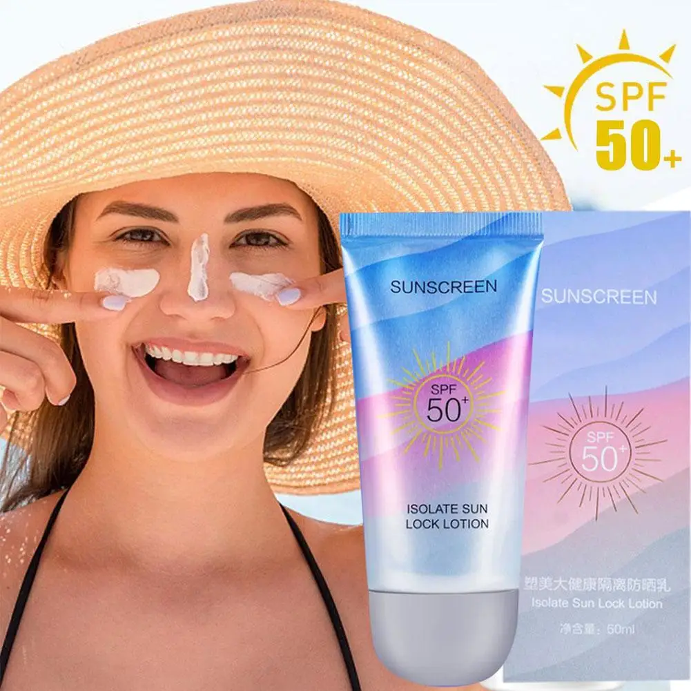 

60ml Whitening Essence Facial Sunscreen Cream SPF50+ Suncream Skin Oil Protect Sunblock Moisturizer Aging Control Facial An V6Z3