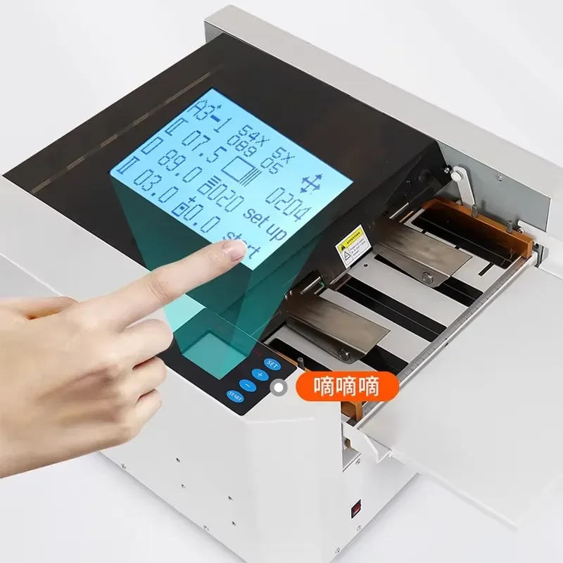 Фото Многофункциональный интеллектуальный триммер для фотографий GlobalMega Store QK-A3+P, электрический резак для визиток, 100 листов/40 с №5